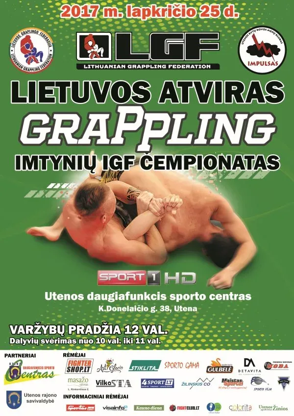 LIETUVOS ATVIRAS GRAPPLING IMTYNIŲ IGF ČEMPIONATAS