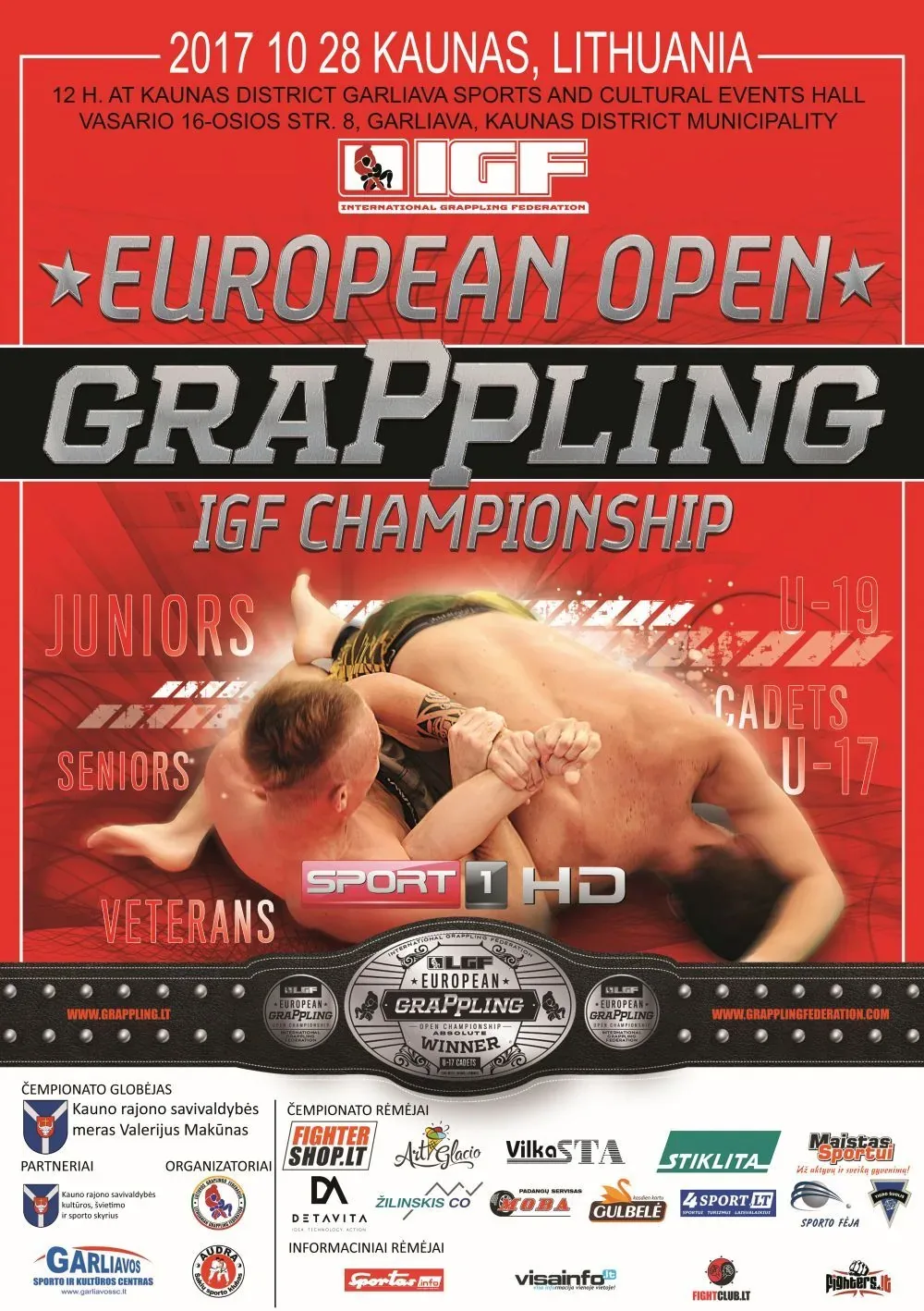 EUROPOS ATVIRAS GRAPPLING IMTYNIŲ IGF ČEMPIONATAS