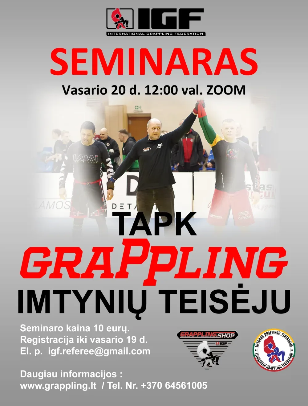 GRAPPLING IMTYNIŲ TEISĖJŲ SEMINARAS