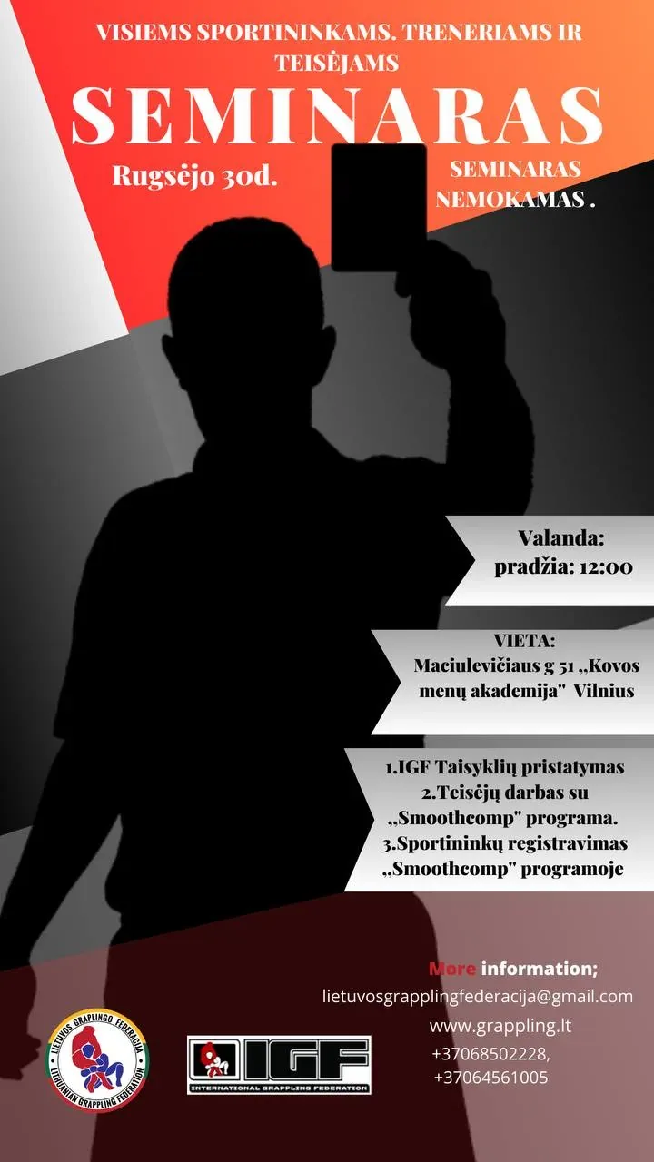 IGF grappling teisėjų seminaras