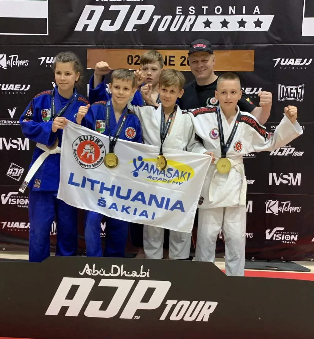 Lietuvių pergalės Estijos AJP džiudžitsu čempionate