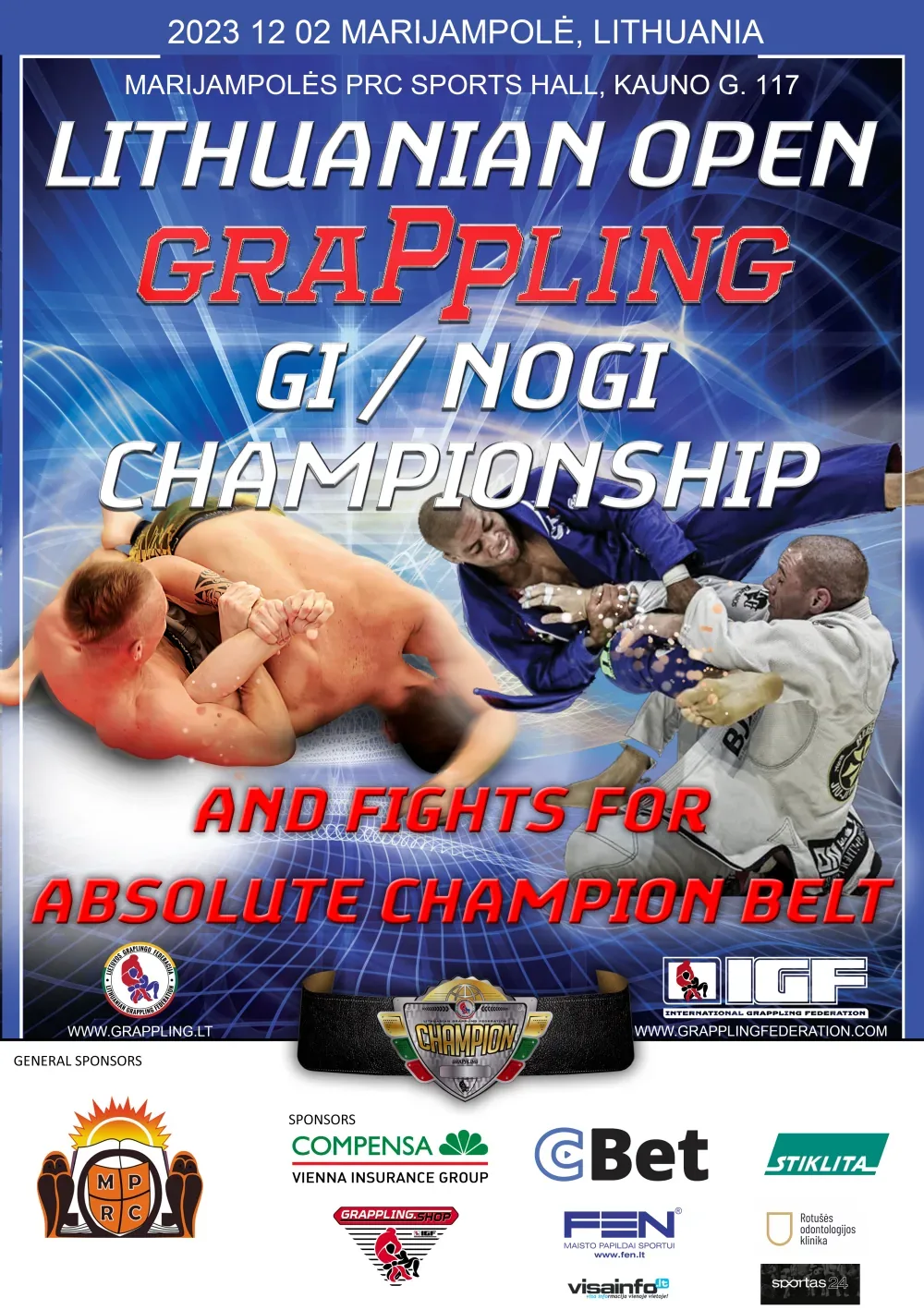 LIETUVOS ATVIRAS GRAPPLING GI / NOGI ČEMPIONATAS