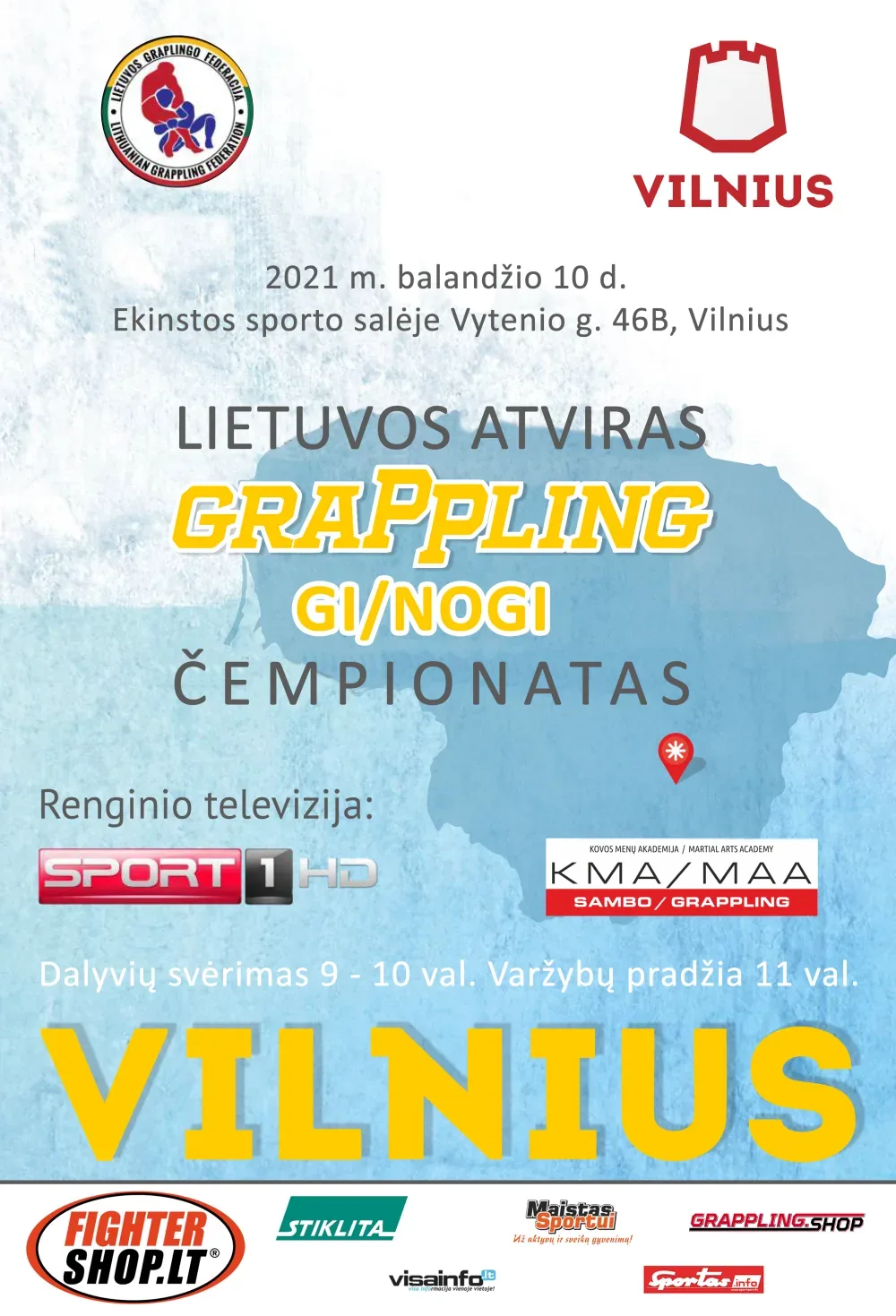 LIETUVOS ATVIRAS GRAPPLING GI/NOGI ČEMPIONATAS