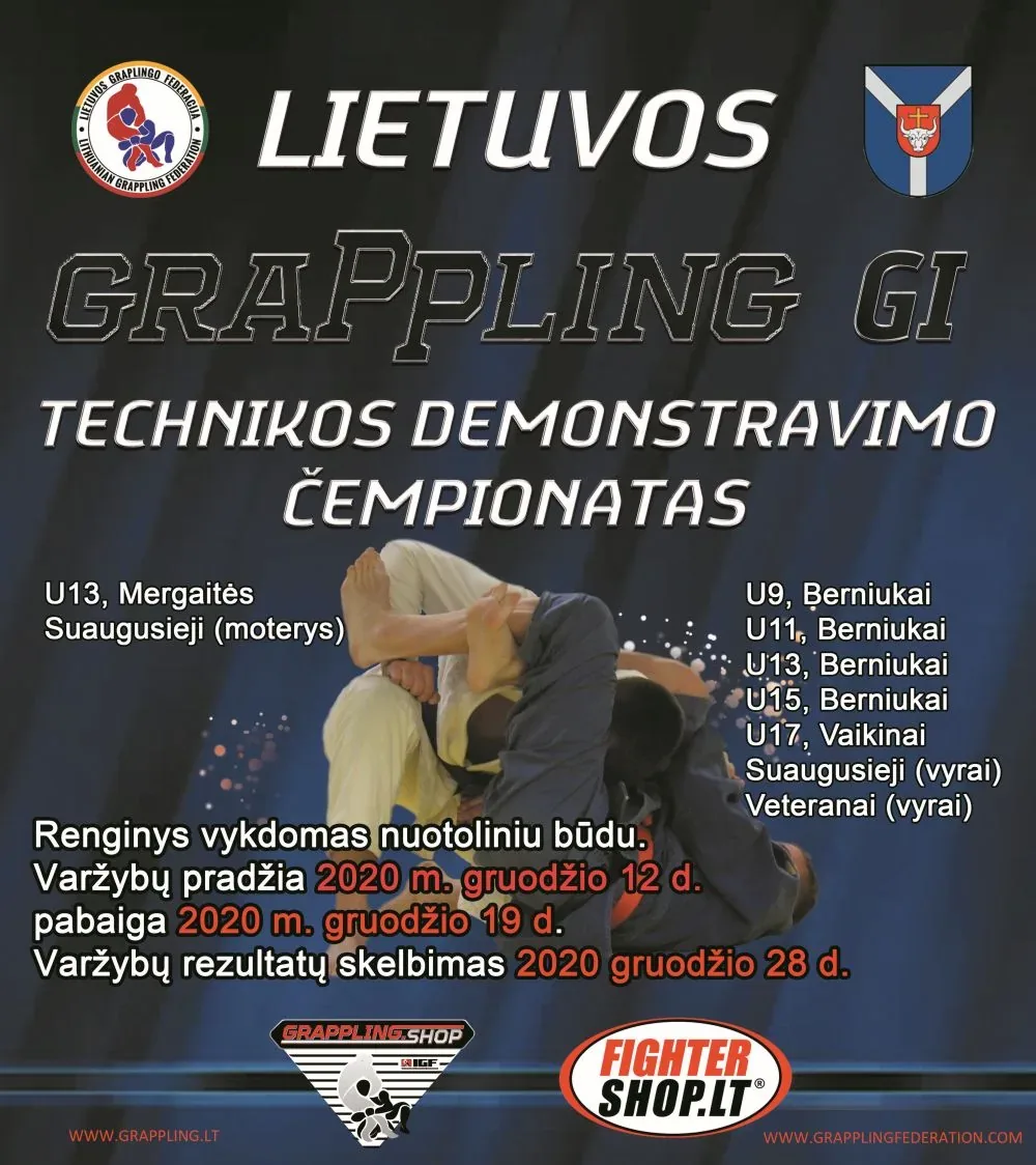 LIETUVOS GRAPPLING GI(SU KIMONO) TECHNIKOS DEMONSTRAVIVO ČEMPIONATAS