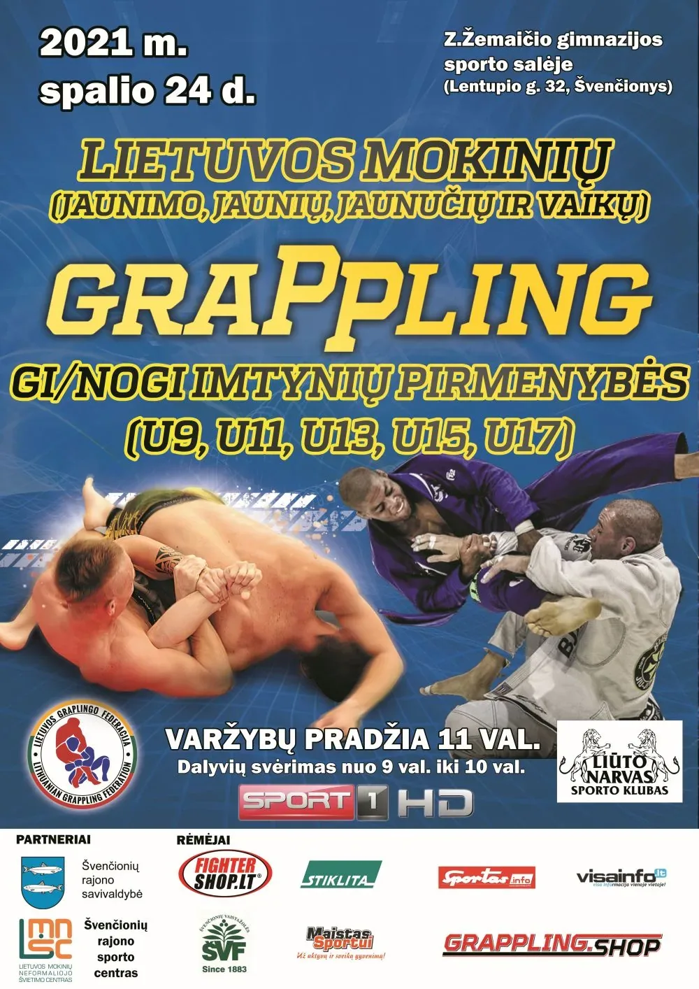 LIETUVOS MOKINIŲ (JAUNIMO, JAUNIŲ, JAUNUČIŲ IR VAIKŲ) GRAPPLING GI/NOGI PIRMENYBĖS
