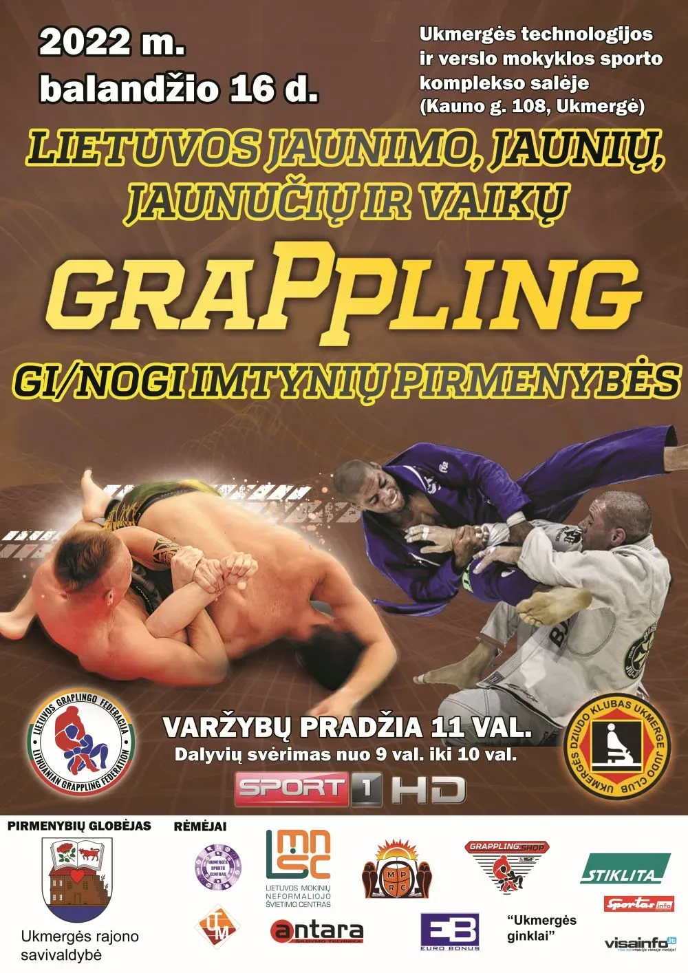 LIETUVOS MOKINIŲ (JAUNIMO, JAUNIŲ, JAUNUČIŲ IR VAIKŲ) GRAPPLING GI/NOGI PIRMENYBĖS