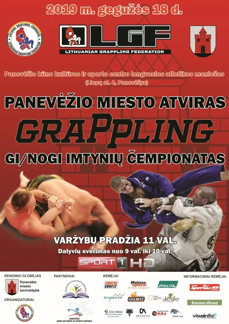PANEVĖŽIO MIESTO ATVIRAS IGF GRAPPLING ČEMPIONATAS