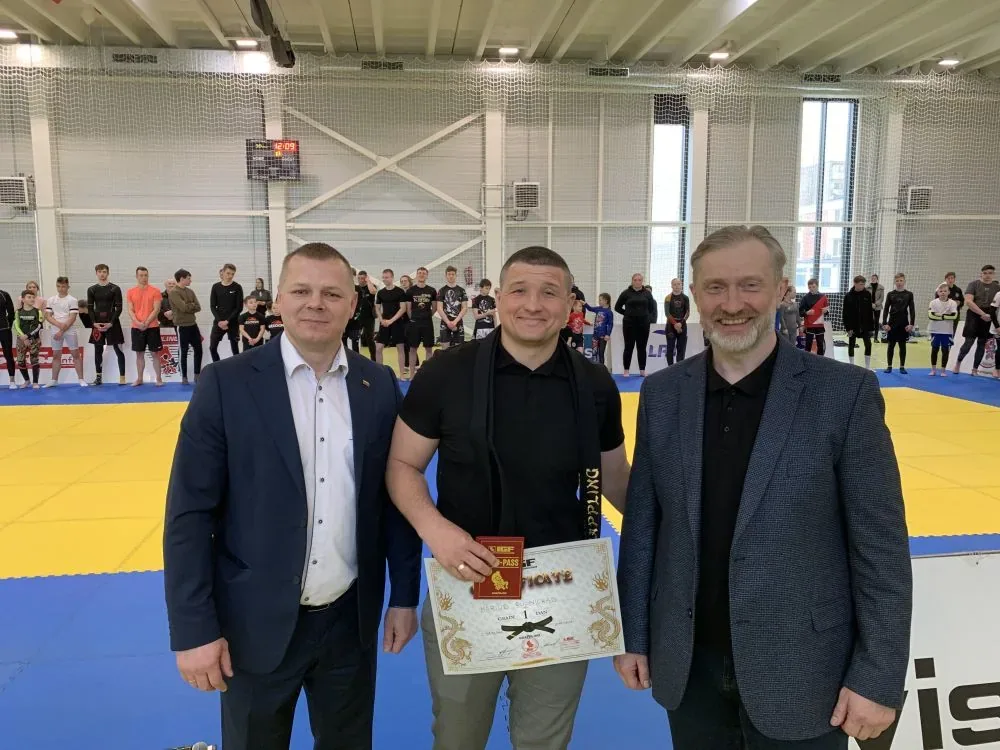 Pirmajam Europos graplingo čempionui M.Rudnickui – juodas diržas