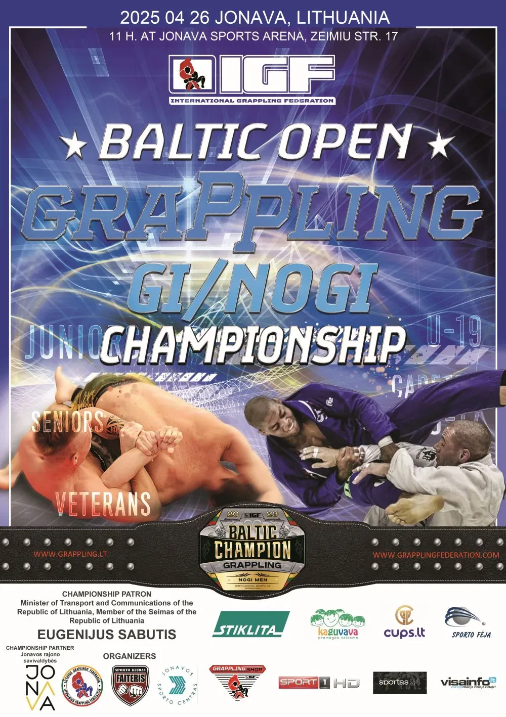 BALTIC OPEN GRAPPLING GI/NOGI CHAMPIONSHIP - plakatas
