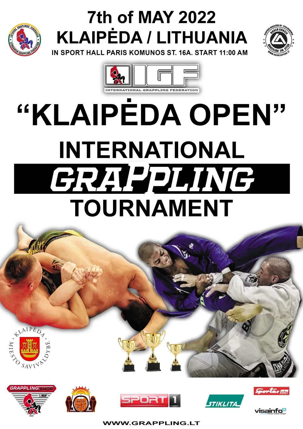 "KLAIPEDA OPEN" INTERNATIONAL GRAPPLING TOURNAMENT - plakatas